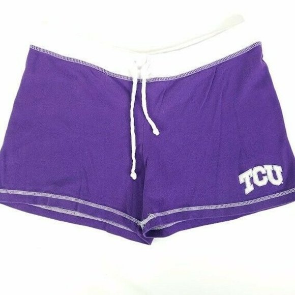 Campus Lifestyle Pants - Campus Lifestyle Womens Running Shorts Sz XL TCU Horned Frogs Purple Drawstring